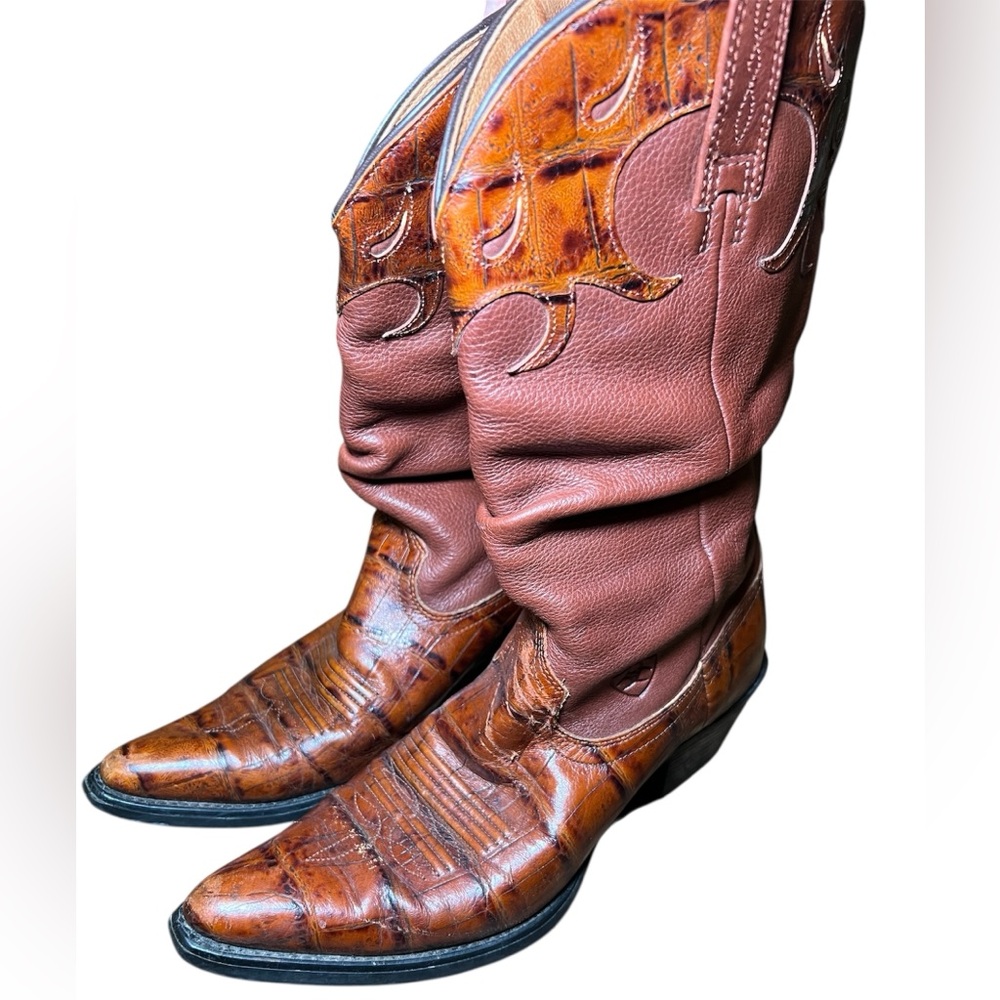 Ariat Women’s Pointed Toe Gator Print Slouch Western Cowboy Boot